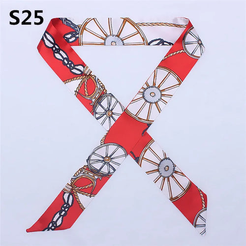 47 Colors Brand Bandana Small Silk Bag Scarf Women Head Hijab Scarf