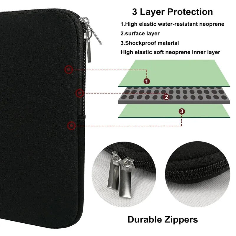 Soft Laptop Bag For Xiaomi Hp Dell Lenovo Notebook Computer For