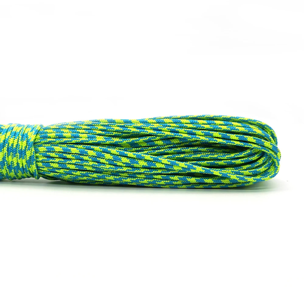 100 Colors Paracord 31meters 100FT,50FT,25FT Dia 2mm one stand Cores