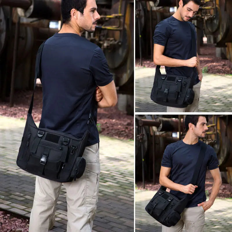 14 Inch Laptop Shoulder Bag Men Sports Bags Man Tactical Single
