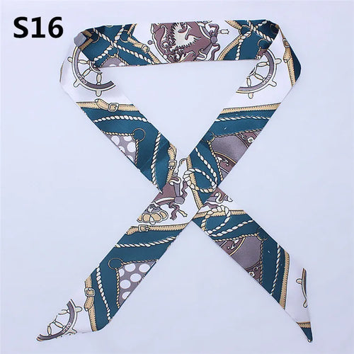 47 Colors Brand Bandana Small Silk Bag Scarf Women Head Hijab Scarf