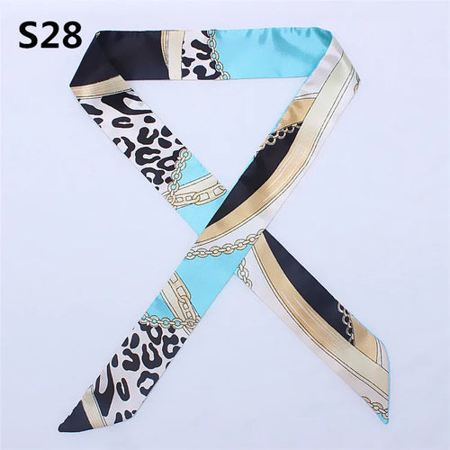 47 Colors Brand Bandana Small Silk Bag Scarf Women Head Hijab Scarf