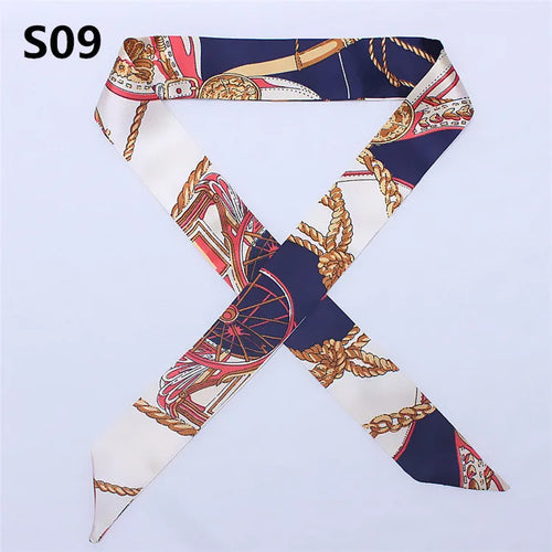 47 Colors Brand Bandana Small Silk Bag Scarf Women Head Hijab Scarf