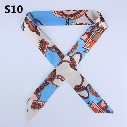 47 Colors Brand Bandana Small Silk Bag Scarf Women Head Hijab Scarf