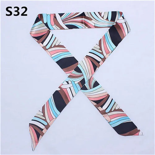 47 Colors Brand Bandana Small Silk Bag Scarf Women Head Hijab Scarf