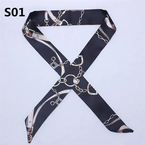 47 Colors Brand Bandana Small Silk Bag Scarf Women Head Hijab Scarf