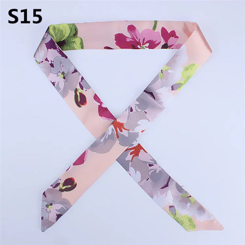 47 Colors Brand Bandana Small Silk Bag Scarf Women Head Hijab Scarf