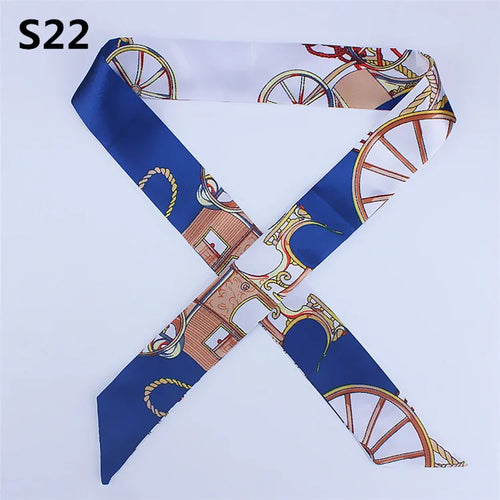 47 Colors Brand Bandana Small Silk Bag Scarf Women Head Hijab Scarf