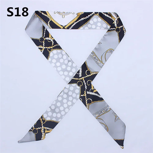 47 Colors Brand Bandana Small Silk Bag Scarf Women Head Hijab Scarf