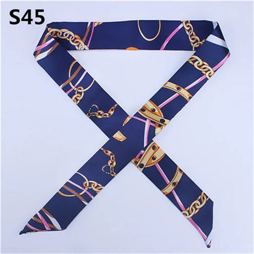 47 Colors Brand Bandana Small Silk Bag Scarf Women Head Hijab Scarf