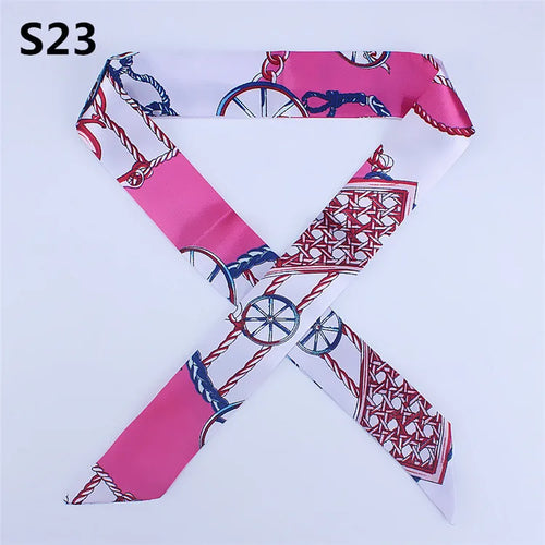 47 Colors Brand Bandana Small Silk Bag Scarf Women Head Hijab Scarf