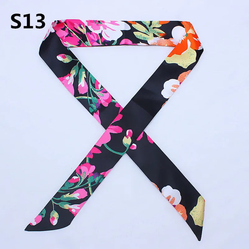 47 Colors Brand Bandana Small Silk Bag Scarf Women Head Hijab Scarf