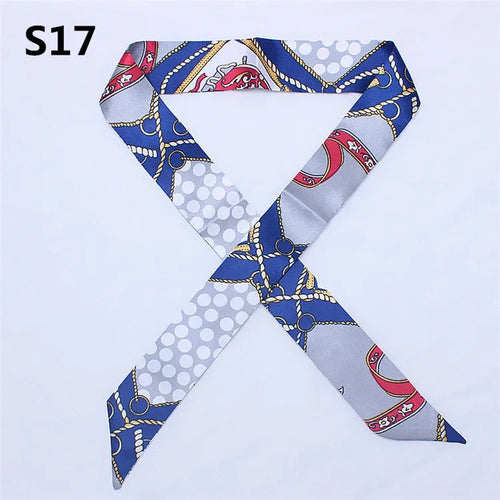 47 Colors Brand Bandana Small Silk Bag Scarf Women Head Hijab Scarf