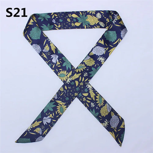 47 Colors Brand Bandana Small Silk Bag Scarf Women Head Hijab Scarf