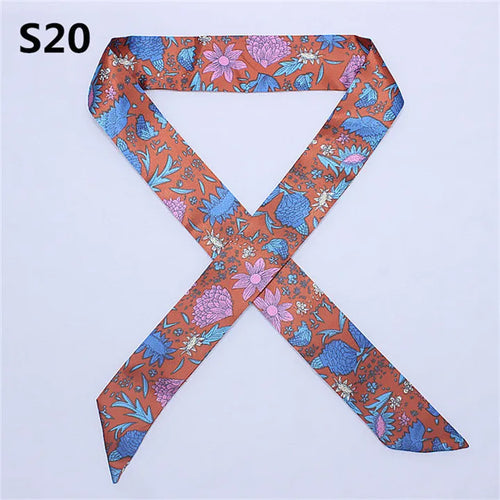 47 Colors Brand Bandana Small Silk Bag Scarf Women Head Hijab Scarf