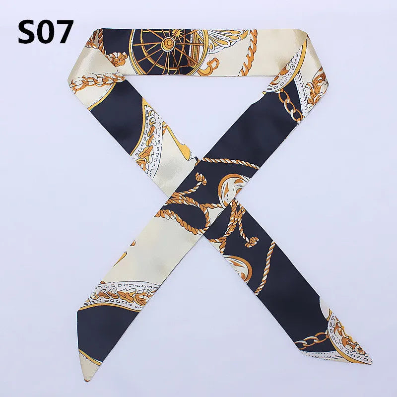 47 Colors Brand Bandana Small Silk Bag Scarf Women Head Hijab Scarf