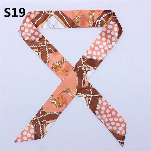 47 Colors Brand Bandana Small Silk Bag Scarf Women Head Hijab Scarf