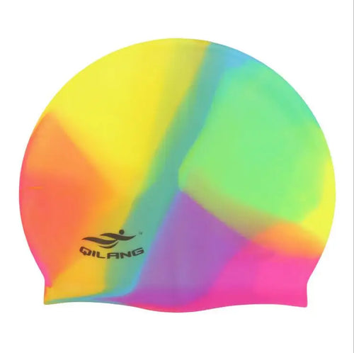 Waterproof Silicone Swim Caps Women Men High Elastic Flexible Protect