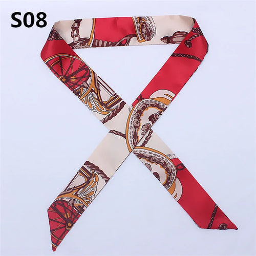 47 Colors Brand Bandana Small Silk Bag Scarf Women Head Hijab Scarf