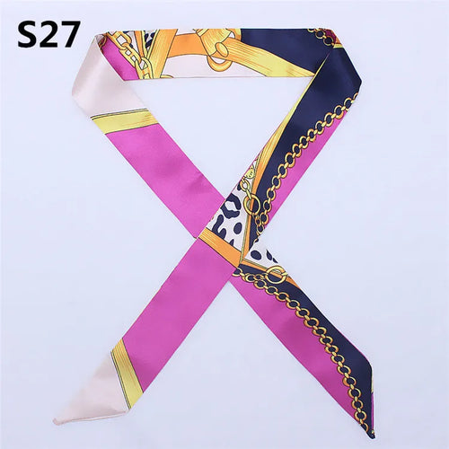 47 Colors Brand Bandana Small Silk Bag Scarf Women Head Hijab Scarf