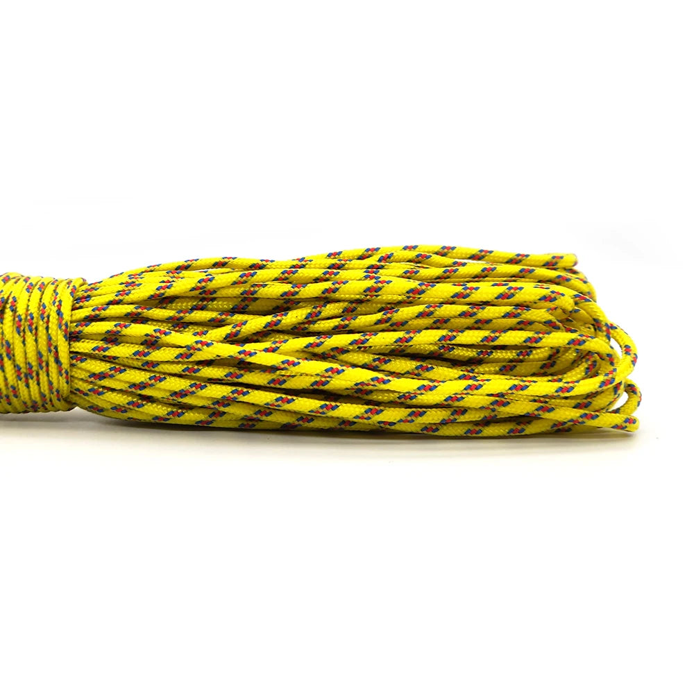 100 Colors Paracord 31meters 100FT,50FT,25FT Dia 2mm one stand Cores