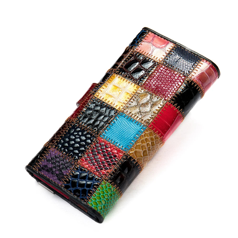 WESTAL Women's Purse Leather Wallet for Women Boho Purses Coins and