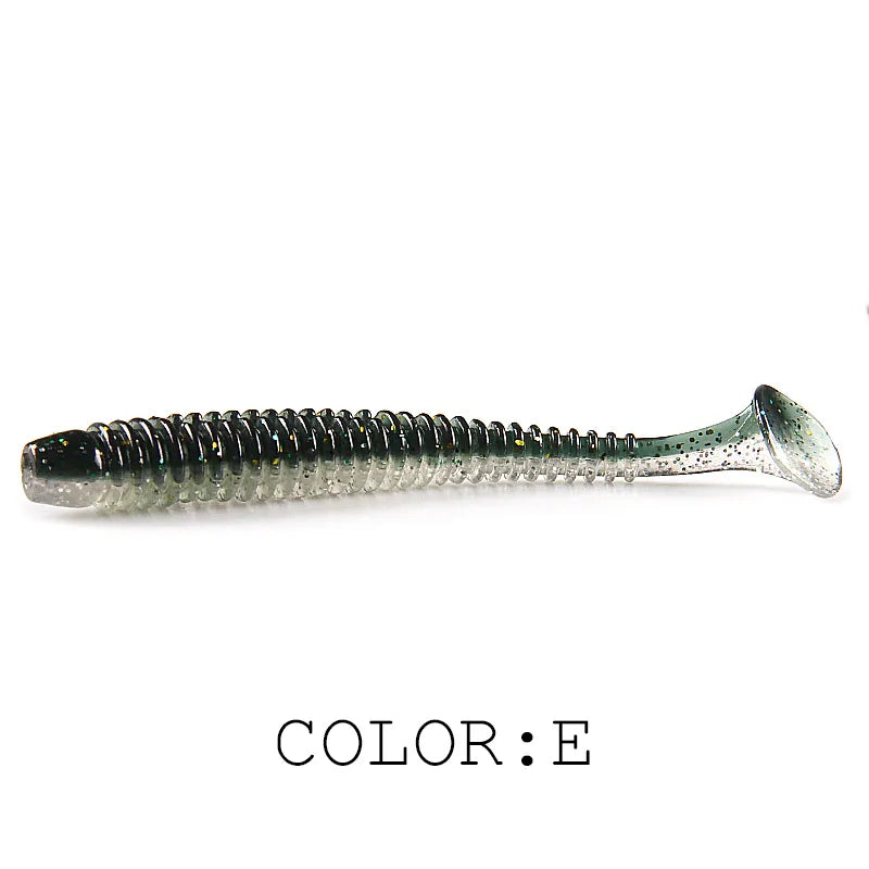 2023 HOT Impact Ring Shad Fishing Lure Soft 63mm 80mm 97mm Plastics