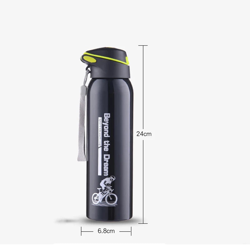 500ML Bicycle Water Bottle Vacuum Stainless Steel Cycling Water Bottle