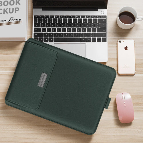 PU Stand Cover For Macbook Pro 16 Case 2023 M3 Laptop Sleeve For