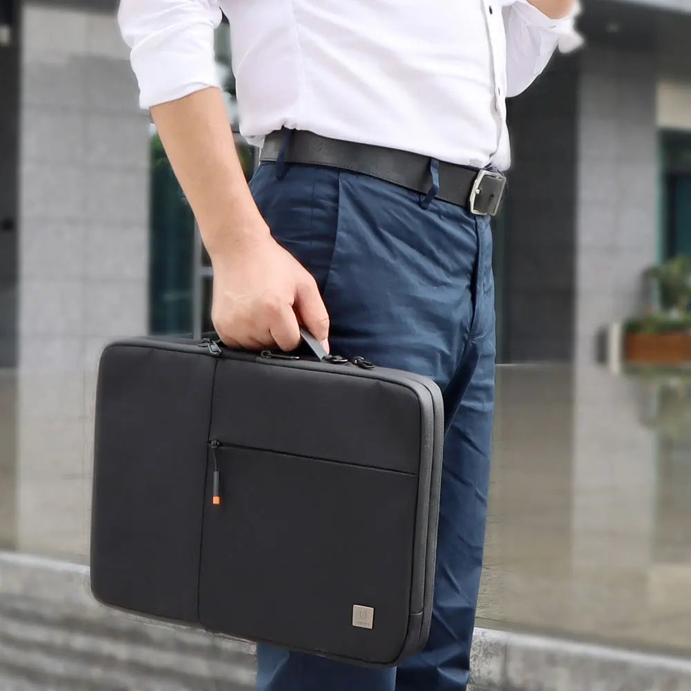 WIWU New Portable Laptop Sleeve 13 14 Double Layer Laptop Bag for