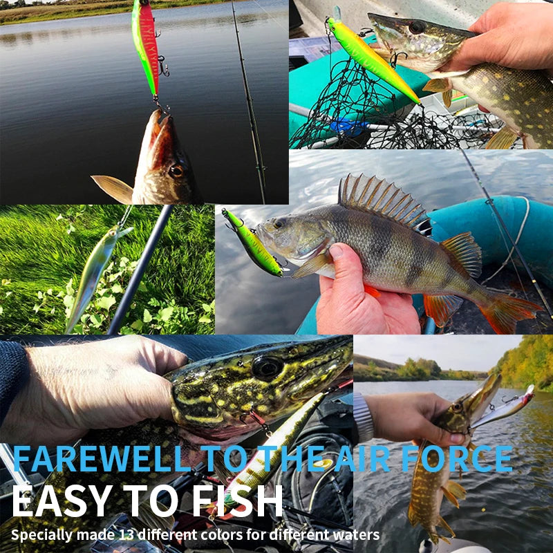 BEARKING 9.8cm 10g SP dive 2.1m professional Minnow Wobbler fishing