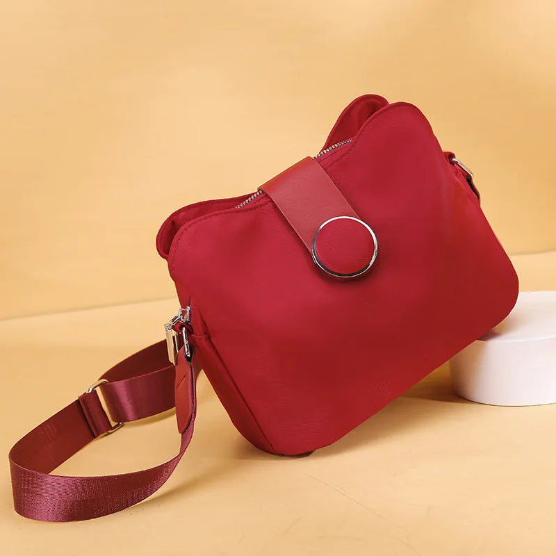 Vintage Nylon Waterproof Shoulder Bag Women Wild Crossbody Bag Simple