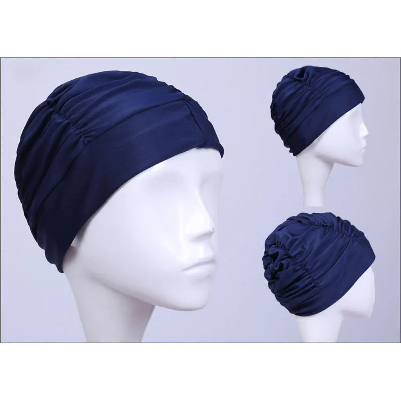 New Solid Color Long Hair Women Men Swim Pool Seaside Water Sports