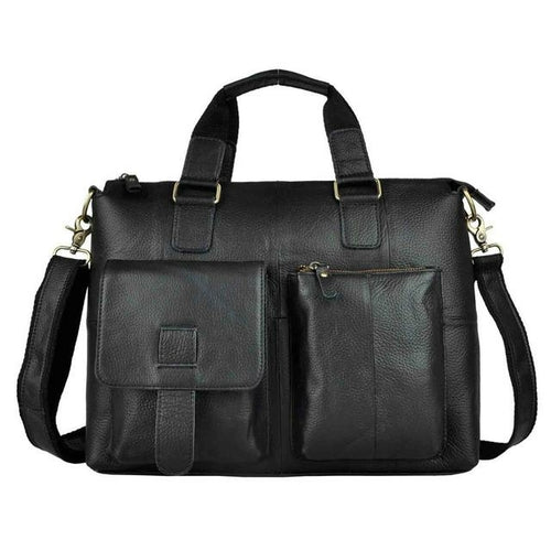 Men Real Leather Antique Design Travel Business Executive Briefcase