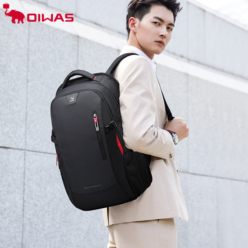 OIWAS School Bags 14 Inch Laptop Backpacks Waterproof Nylon 29L Casual