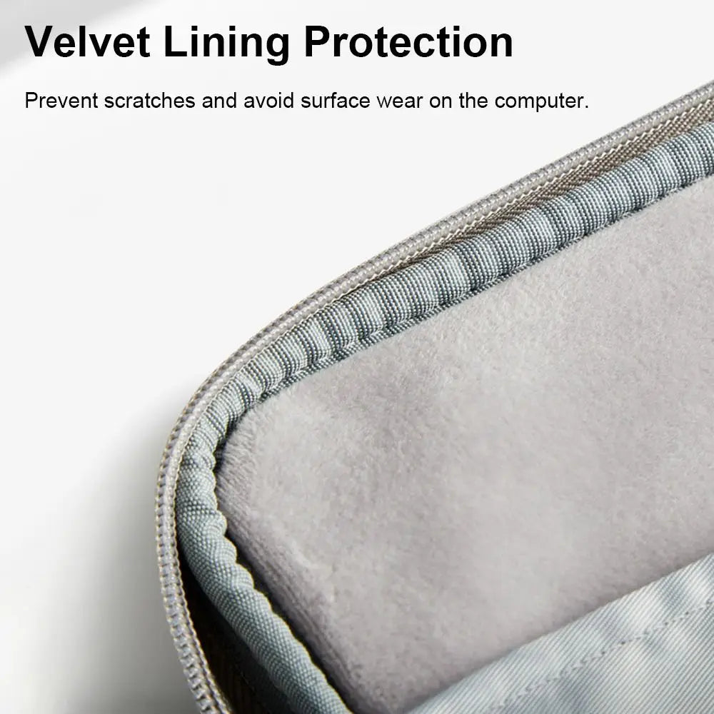 13 14 15 inch Laptop Sleeve Tablet Case PU Leather Shockproof Business