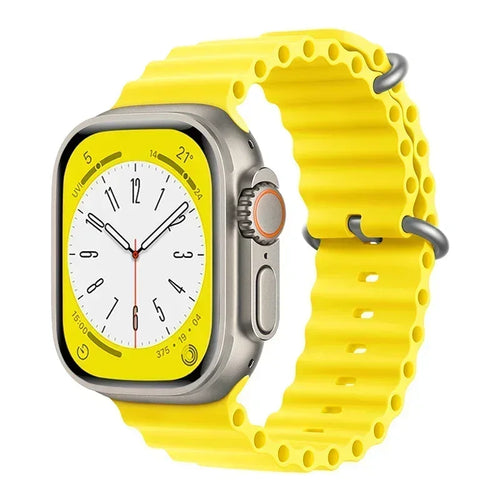 Silicone Ocean band for Apple Watch straps 45mm 46mm 40mm Ultra 2 49mm