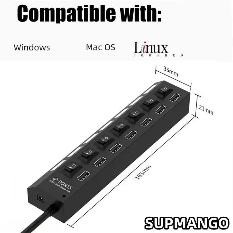 USB Hub Hub USB Adapter Multi Ports Use Power Adapter Extensor USB 2.0