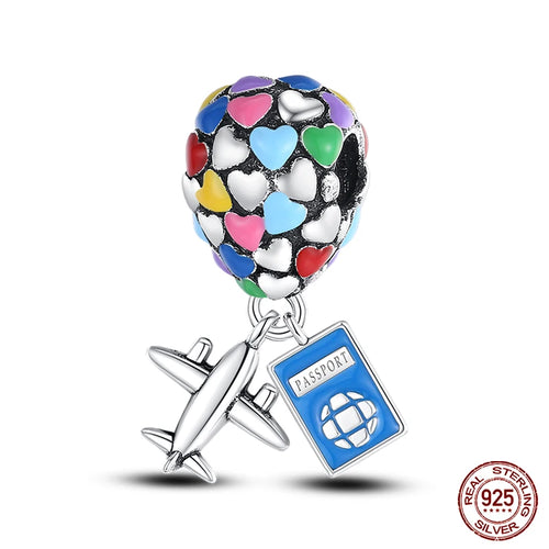 925 Sterling Silver Chameleon Luminous Firefly Butterfly Charms Beads