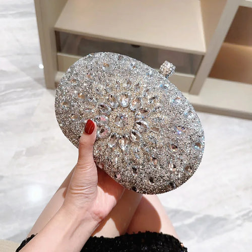 Luxury Crystal Diamond Women Clutch Evening Bag Wedding Crystal Ladies