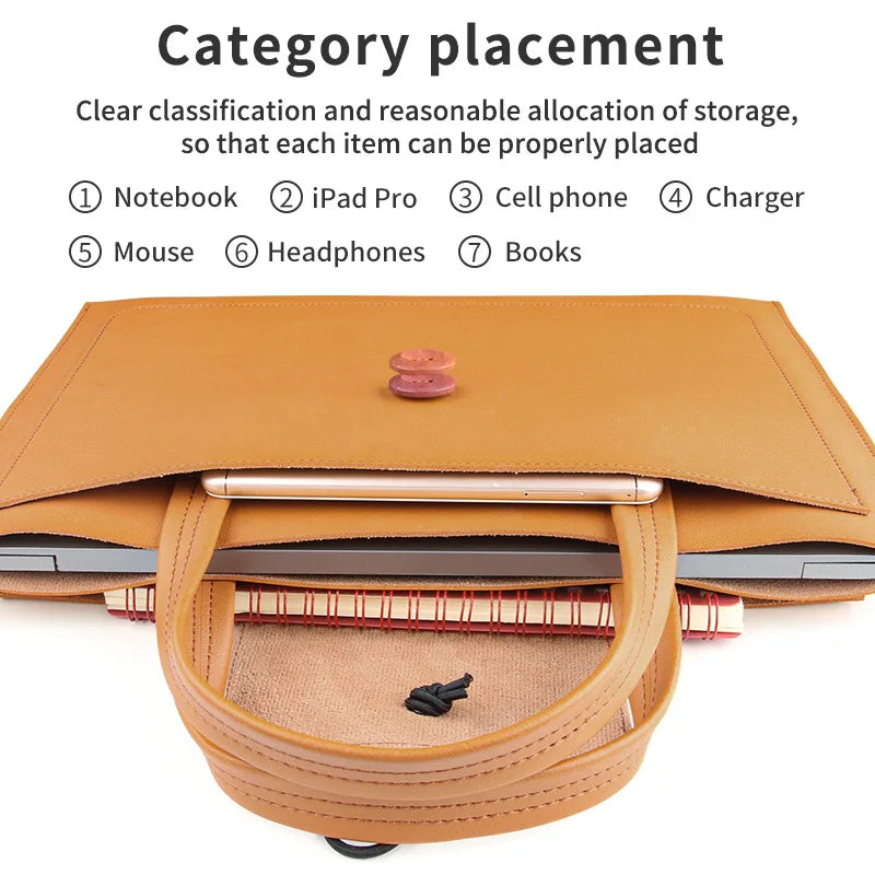 Lightweight Laptop Bag Large Capacity Business Bag Briefcase