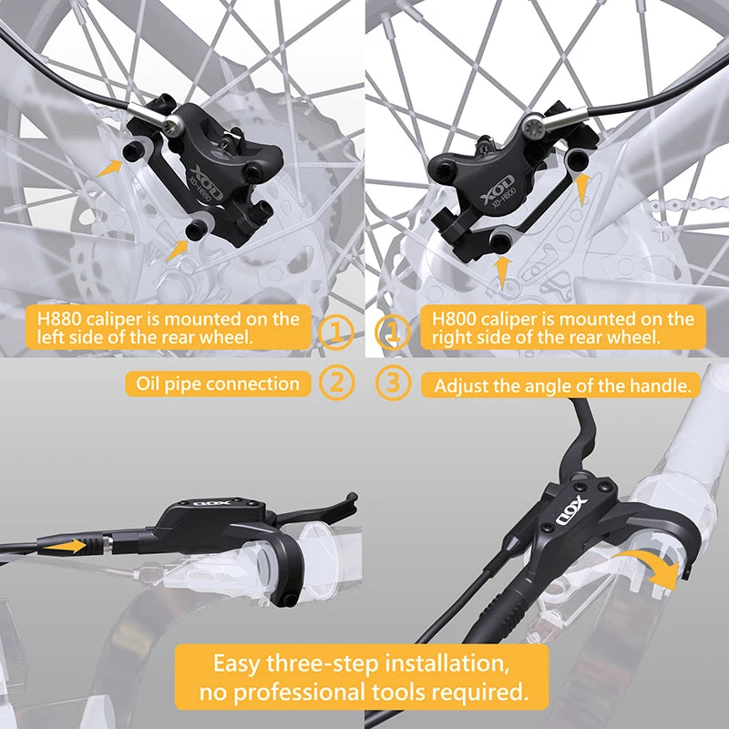 XOD XD-H800 / XD-H880 Hydraulic Disc Brakes for Electric Scooters &