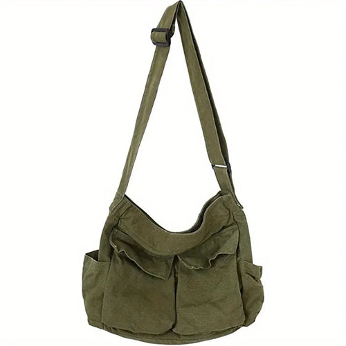 Women Vintage Handbag Canvas Teenager Shoulder Tote Bags Messenger