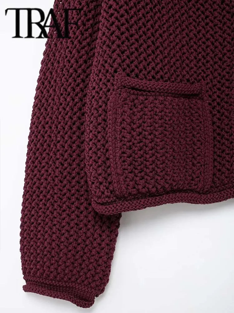 Autumn Winter Knitted Cardigans For Women Casual Button Long Sleeve