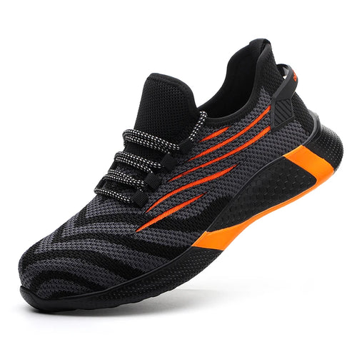 Men Work Safety Shoes Anti-puncture Working Sneakers Male