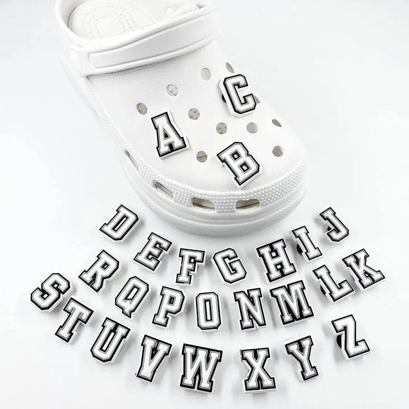 39/78Pcs Alphabet Letter Series Shoe Charms For Croc DIY Decoration