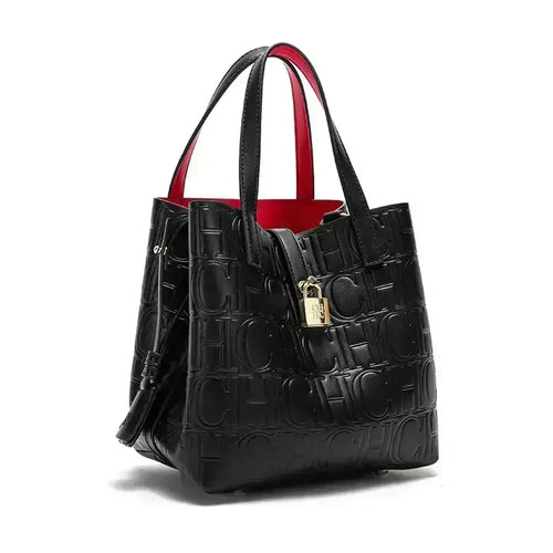 Embossed Ladies Crossbody Bag Letter Printing Design Ladies Handbag