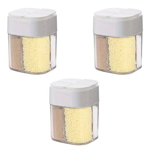 4in1 Camping Seasoning Shaker Multi-Purpose Spice Jar with Lid