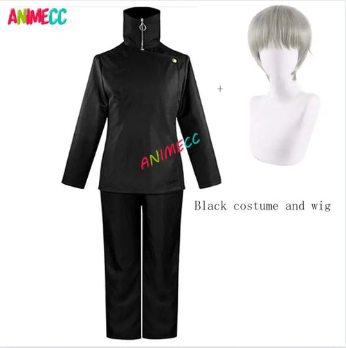 ANIMECC in Stock S-2xL Toge Inumaki Cosplay Costume Wig Tattoo Sticker