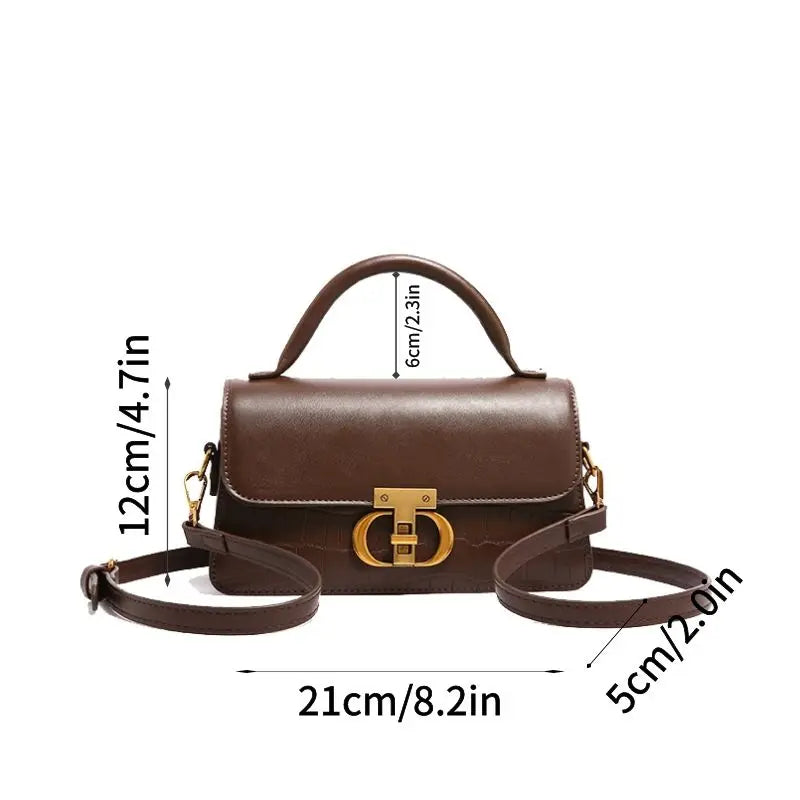 Small Leather Armpit Bags for Women, Chain Shoulder, Crossbody Bag,